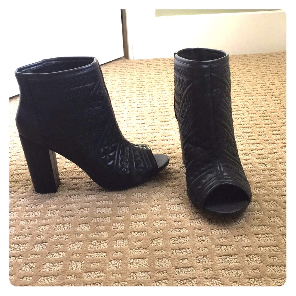 M brand leather booties 8.5